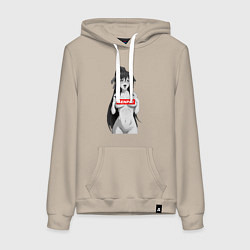 Женская толстовка-худи Ахегао senpai nudity