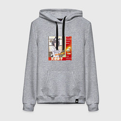 Женская толстовка-худи Кошка жена аниме мем