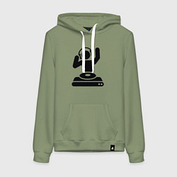 Женская толстовка-худи Dj party