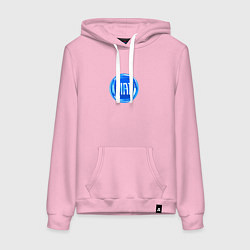 Женская толстовка-худи FIAT logo blue