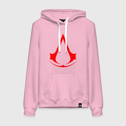 Женская толстовка-худи Red logo of assassins