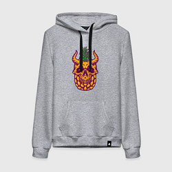 Женская толстовка-худи Ананасовый черепок