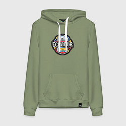 Женская толстовка-худи Эквадор