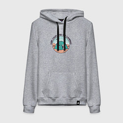 Женская толстовка-худи Забавный инопланетянин в палатке кемпинг keep calm