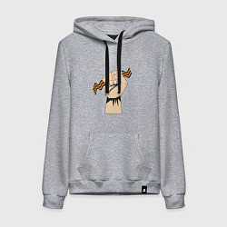 Женская толстовка-худи День победы - 9 мая: Георгиевская ленточка