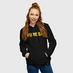 Толстовка-худи хлопковая женская Furiosa - Mad Max, цвет: черный — фото 2