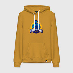 Женская толстовка-худи Муай тай воин