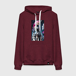 Женская толстовка-худи Cyber Barbie from future - ai art fantasy