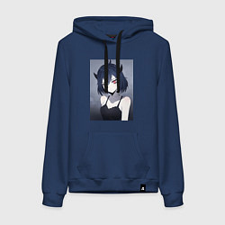 Женская толстовка-худи Чёрный клевер Секре Сваллотейл Неро