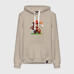 Женская толстовка-худи Bear cub batter Baltimore Orioles - ai art