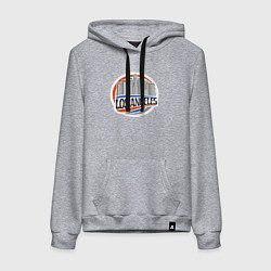 Толстовка-худи хлопковая женская City Los Angeles, цвет: меланж