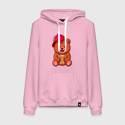 Женская толстовка-худи Мишка рэпер