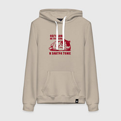 Женская толстовка-худи Недовольный толстый котик сегодня не тот день