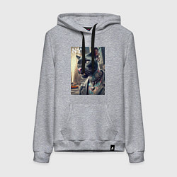 Женская толстовка-худи Cool dude panther from New York - ai art