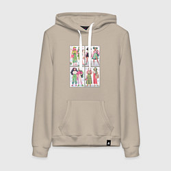 Женская толстовка-худи Девчонки - модницы набор открыток