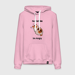 Женская толстовка-худи Обиженный котик - not talk to me am angry