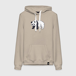 Женская толстовка-худи Панда медведь