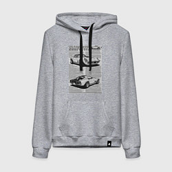 Женская толстовка-худи Chevrolet Corvette