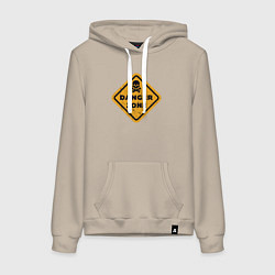 Женская толстовка-худи Опасная зона