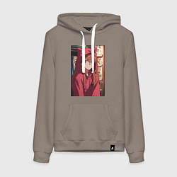 Женская толстовка-худи Евангелион Аска Лэнгли Сорью кошка