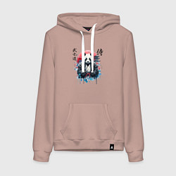 Женская толстовка-худи Panda - bushido samurai code