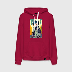 Женская толстовка-худи Девочка котёнок - нейросеть