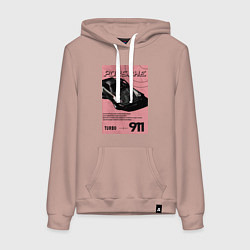 Женская толстовка-худи Porsche 911 авто