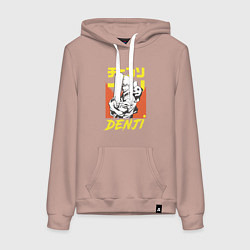 Женская толстовка-худи Человек-бензопила Денджи Почита демон собака