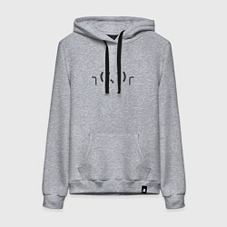 Женская толстовка-худи Каомодзи пожимаю плечами