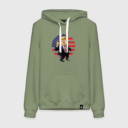 Женская толстовка-худи USA - Trump