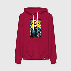 Женская толстовка-худи Trumps not dead - ai punk art