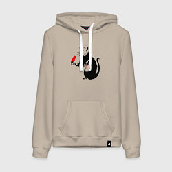 Женская толстовка-худи Banksy rat