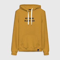 Женская толстовка-худи Всё отлично но денег мало