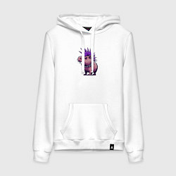 Женская толстовка-худи Суровая панк капибара