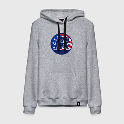 Женская толстовка-худи Слон - США