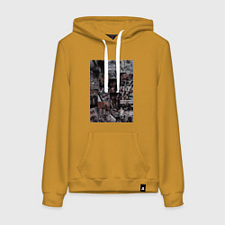 Женская толстовка-худи Художник коллаж