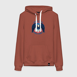 Женская толстовка-худи Борец за свободу - дух орла