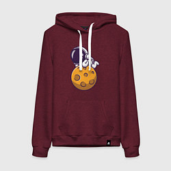 Женская толстовка-худи Отдых на Луне