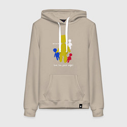 Женская толстовка-худи Depeche Mode - love sex pain angel