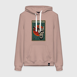 Женская толстовка-худи Парикмахер ножницы