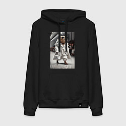 Женская толстовка-худи Модный капибара манекенщик - дефиле животных