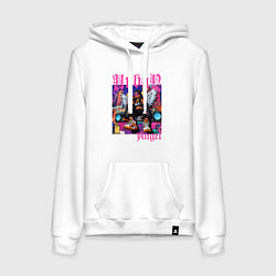 Женская толстовка-худи Городская девушка ангел в стиле хип-хоп