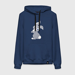 Женская толстовка-худи Веселый красивый заяц русак