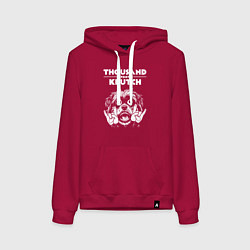 Женская толстовка-худи Thousand Foot Krutch rock dog