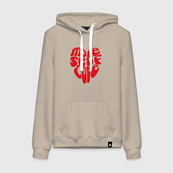 Женская толстовка-худи Red more self love