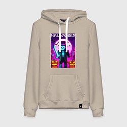 Женская толстовка-худи Скелет в шляпе с мечом - Майнкрафт