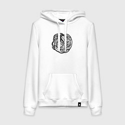 Женская толстовка-худи Природа в форме