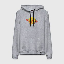 Женская толстовка-худи Пицца Сатурн