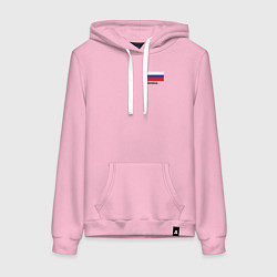 Женская толстовка-худи Россия карта и флаг