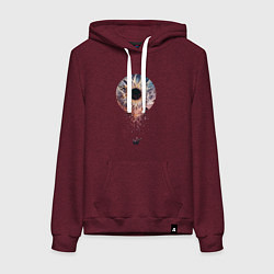 Женская толстовка-худи Зрачок галактика